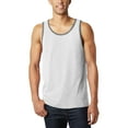 thumbnail image 1 of Hat and Beyond Mens Two-Tone Tank-Top Light Cotton Running Workout Undershirt, 1 of 6