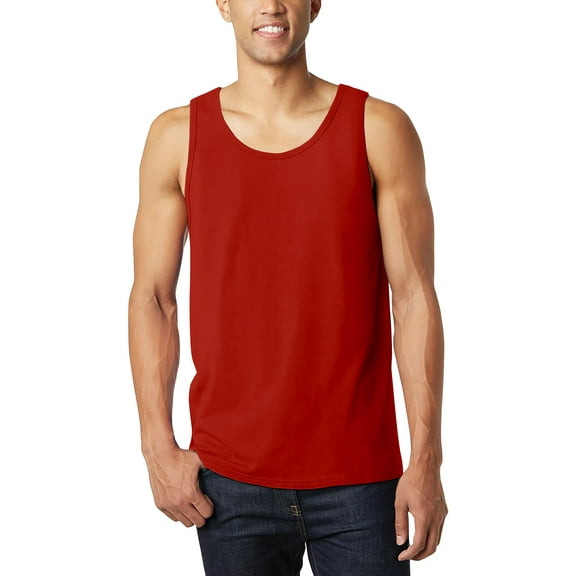Hat and Beyond Mens Two-Tone Tank-Top Light Cotton Running Workout Undershirt