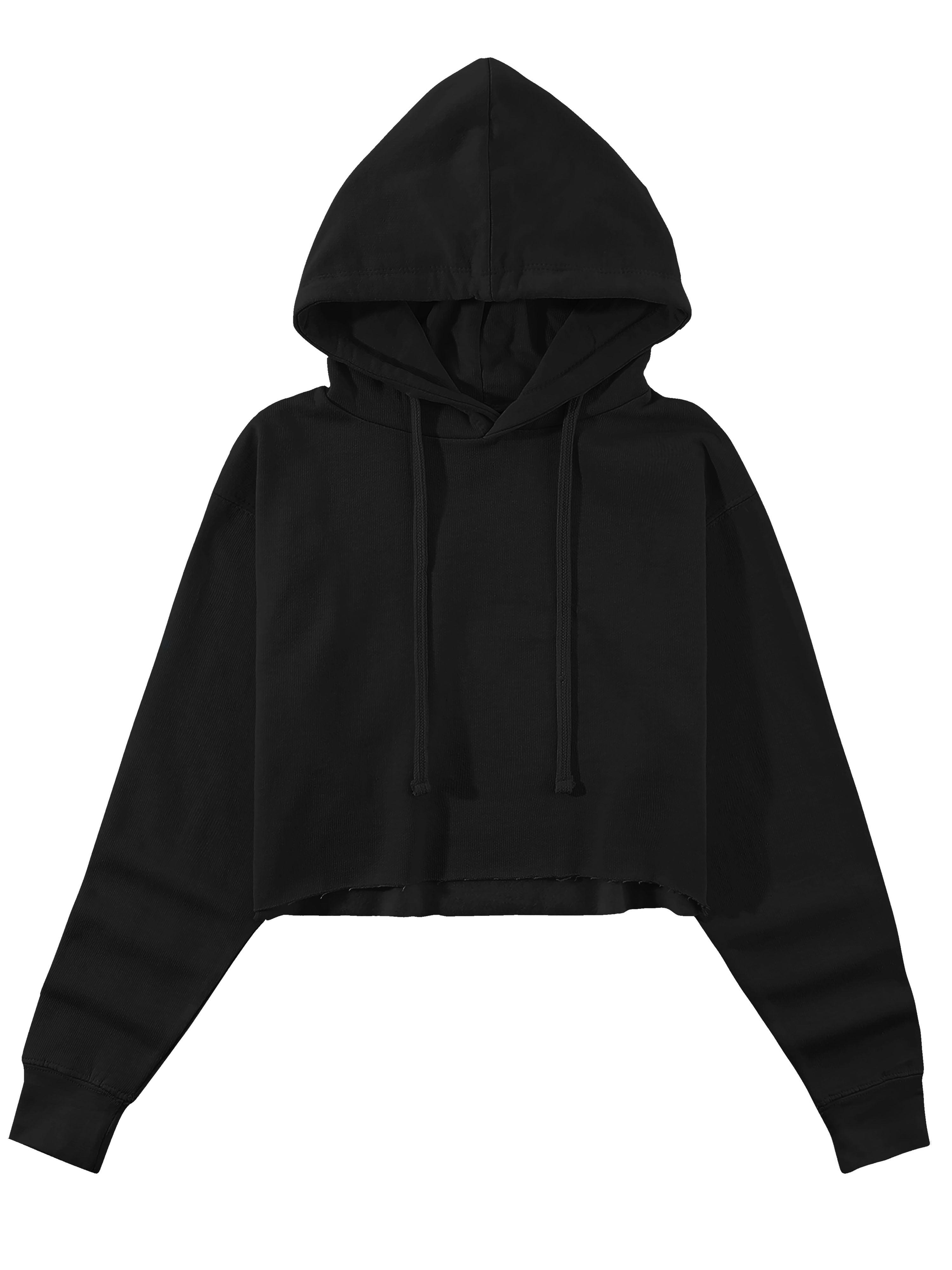 Hat and Beyond Women s Basic Crop Top Hoodie Pullover Fleece Hooded Sweatshirt Long Sleeve
