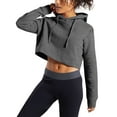 thumbnail image 1 of Hat and Beyond Women's Casual Crop Top Fleece Hoodie, 1 of 6