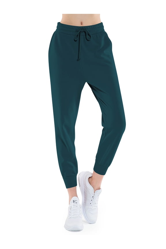 Women's Casual French Terry Lightweight Sweatpants with Pockets