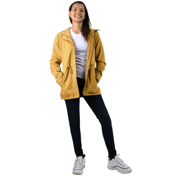 Hat and Beyond Women's Casual Hooded Satin Lined Anorak Jacket