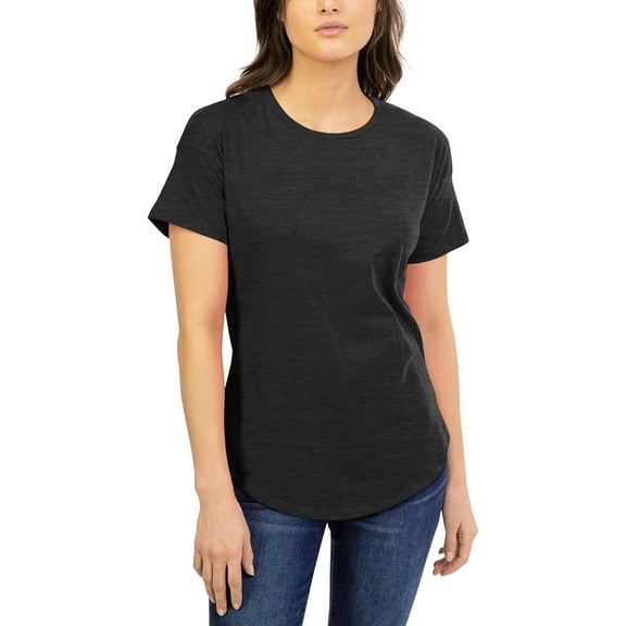 Hat and Beyond Women's Casual Scoop Neck Round Hem Top Short Sleeve Tee Shirt