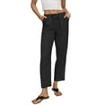 thumbnail image 1 of Hat and Beyond Women's Classic Slim-Fit Linen Pants with Waist Band, 1 of 6