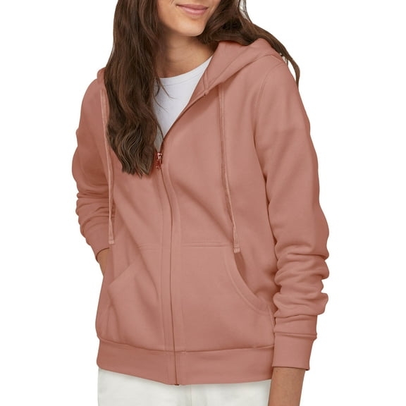 Hat and Beyond Women's Comfortable Hoodie Wrinkle Resistant Cotton Face Zip Up Hoodie French Terry Hooded Sweatshirts