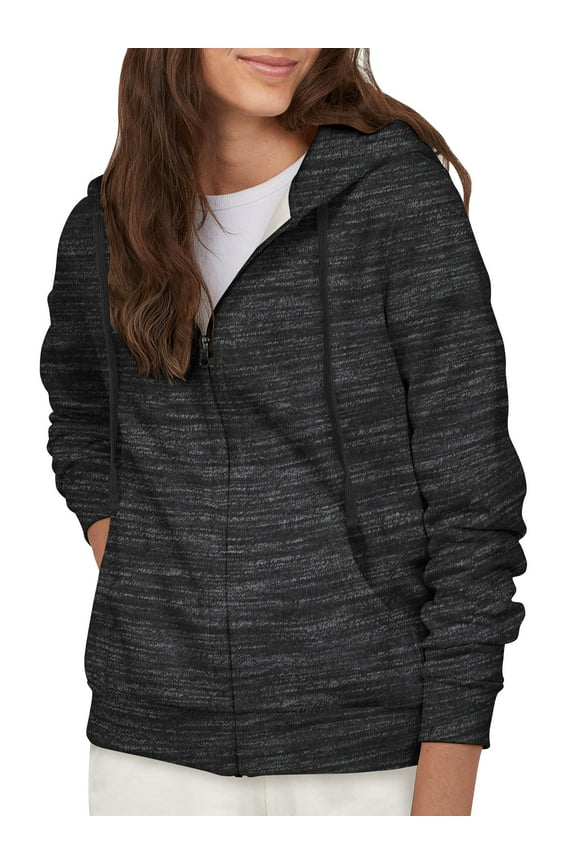 Women's Comfortable Hoodie Wrinkle Resistant Cotton Face Zip Up Hoodie French Terry Hooded Sweatshirts