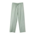 thumbnail image 1 of Hat and Beyond Women's Drawstring Linen Pants with Skinsoft Fabric, 1 of 3