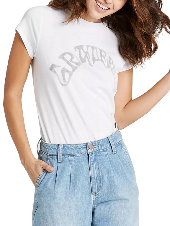 Women's Image Print Grateful Lightweight Tee Shirt