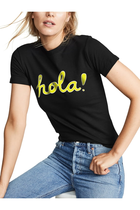 Women's Image Print Hola! Lightweight Tee Shirt