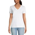 thumbnail image 1 of Hat and Beyond Women's Lightweight V-Neck Tee Superior Printability, 1 of 6