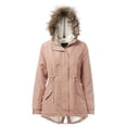 thumbnail image 1 of Hat and Beyond Women's Plush Lined Lightweight Anorak Jacket With Detachable Hood, 1 of 4