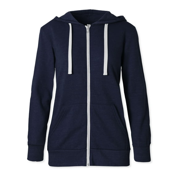 Hat and Beyond Women's Premium Unisex Fit Tri Blend Material Zip-Up YKK Zipper All-Season Hooded Sweater