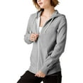 thumbnail image 1 of Hat and Beyond Women's Relaxed Fit Tri Blend Cover Stitched Zip Up Flat Knit Drawstring Unisex Hoodie Sweater, 1 of 6