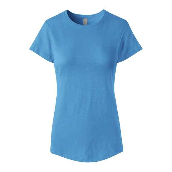 Hat and Beyond Women's Round Hem Bottom Workout Athletic Yoga Top Short Sleeve Tee Shirt