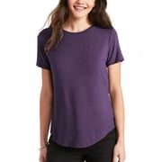 Hat and Beyond Women's Rounded Hemline Exercise Top Tunic Athleisure Yoga T Shirt