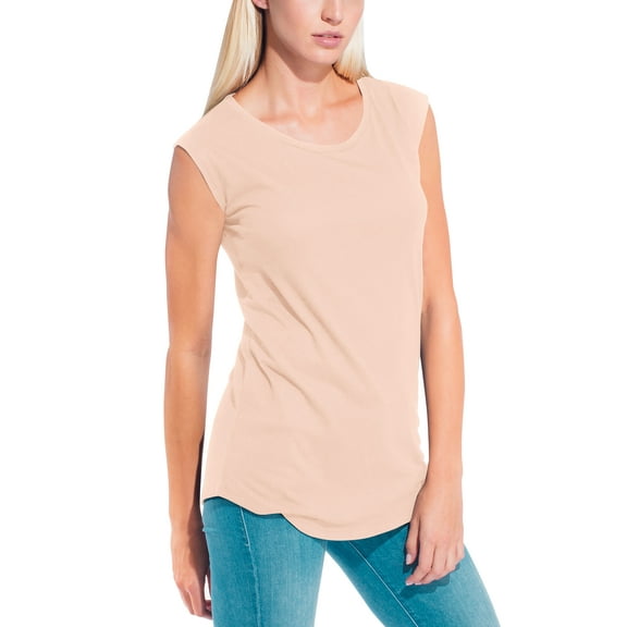 Hat and Beyond Womens Premium Cotton Modal Tank Top Round Bottom