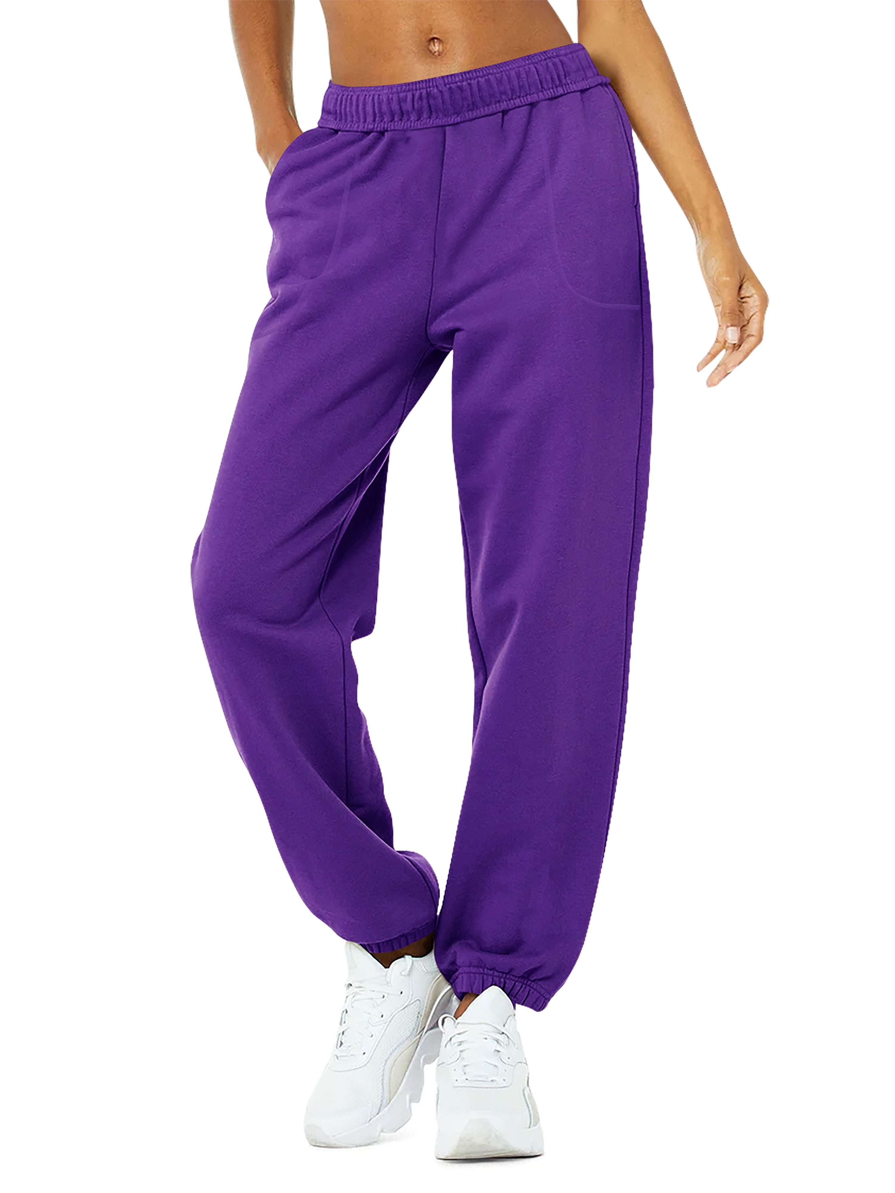 Womens Premium Lightweight Oversized Athletic Jogger Sweatpants