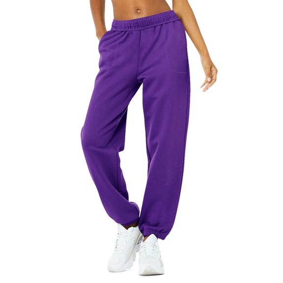 Hat and Beyond Womens Premium Lightweight Oversized Athletic Jogger Sweatpants