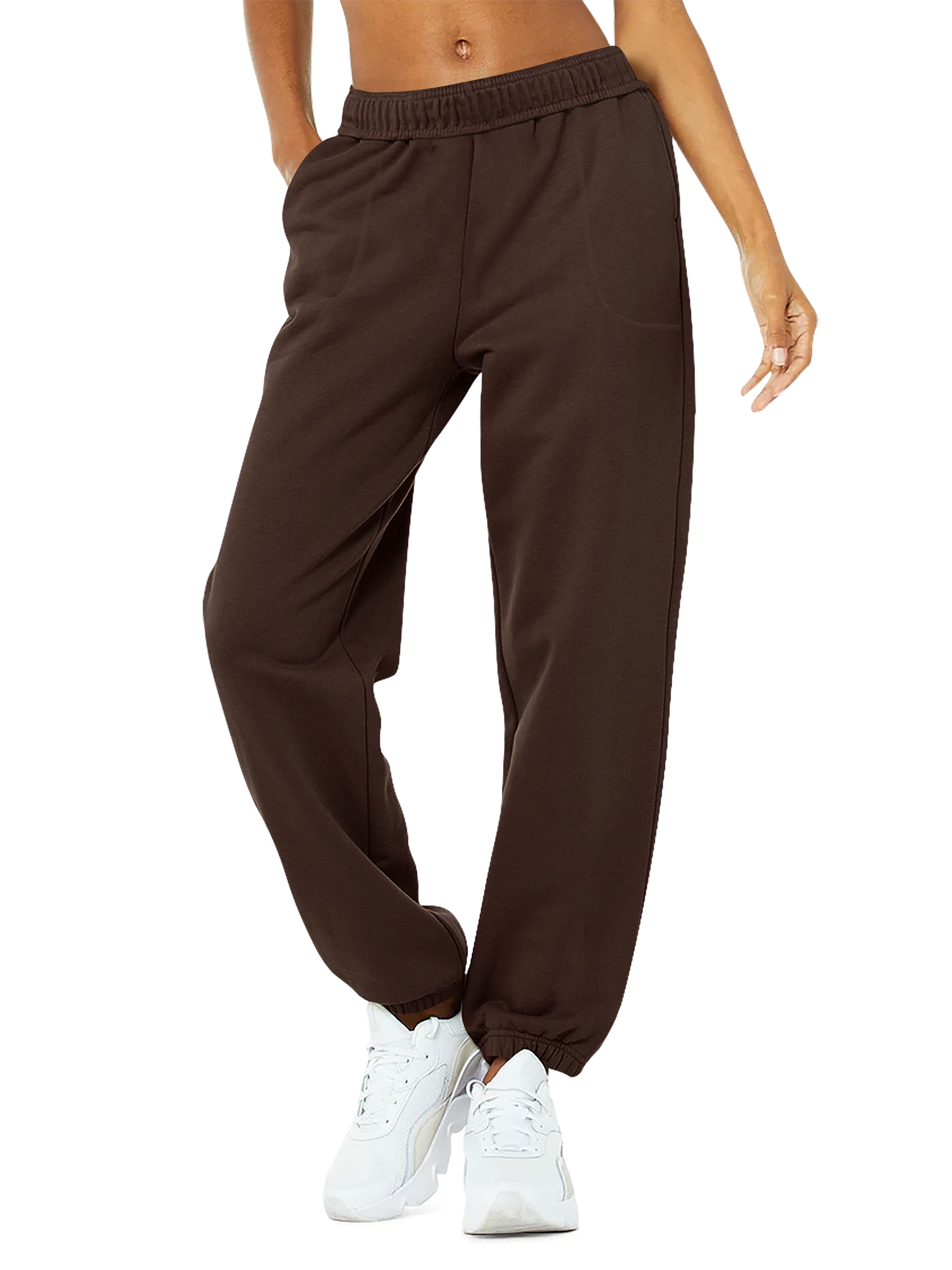 Womens Premium Lightweight Oversized Athletic Jogger Sweatpants
