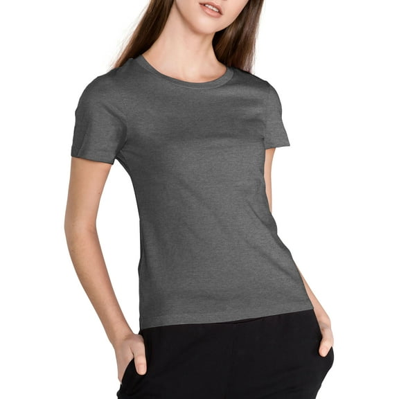 Hat and Beyond Womens Premium Solid Comfortable Soft Crew Neck Short Sleeve T-Shirts