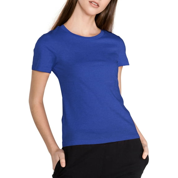 Hat and Beyond Womens Premium Solid Comfortable Soft Crew Neck Short Sleeve T-Shirts