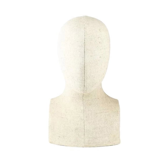 Hat and Wigs Display Holder Stand Imitation Wood Grains Mannequin Head Model