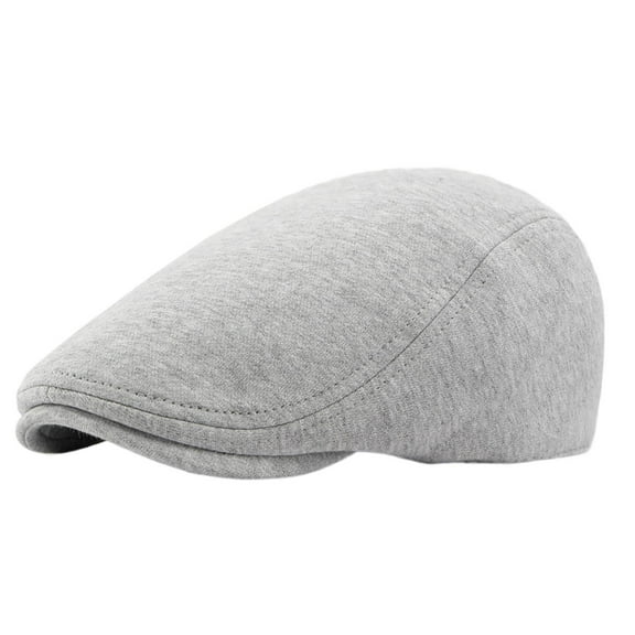Hat for Men and Women Autumn Winter Knitted Cotton Beret British Retro Versatile Newsboy Cap Simple Forward Cap Trendy