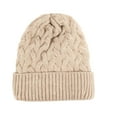 thumbnail image 1 of Hat for Women Hats for Men Knit Hat With Satin Winter Warm Ribbed Cabled for And Cold Weather Ear, 1 of 4