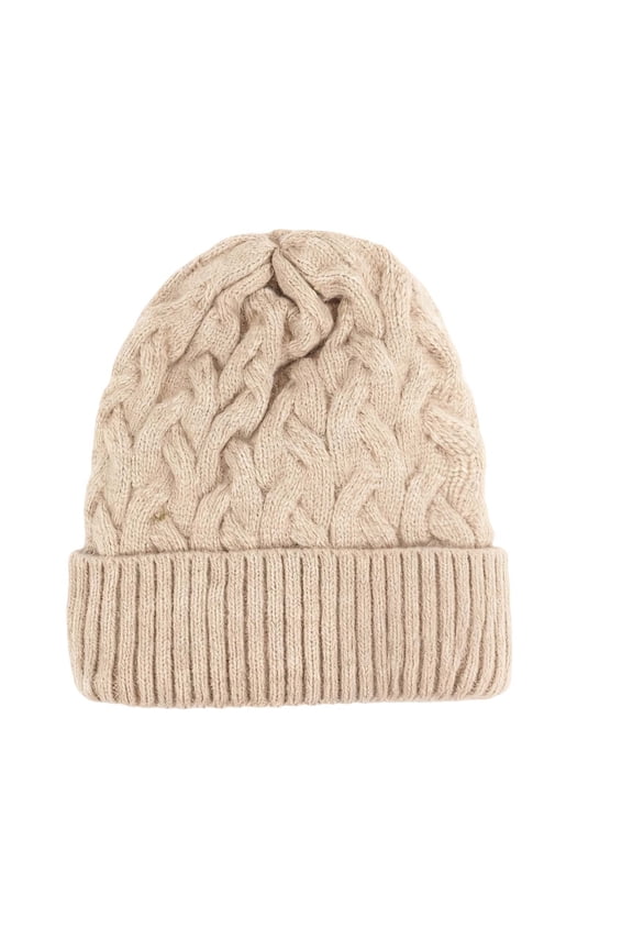 Hat for Women Hats for Men Knit Hat With Satin Winter Warm Ribbed Cabled for And Cold Weather Ear