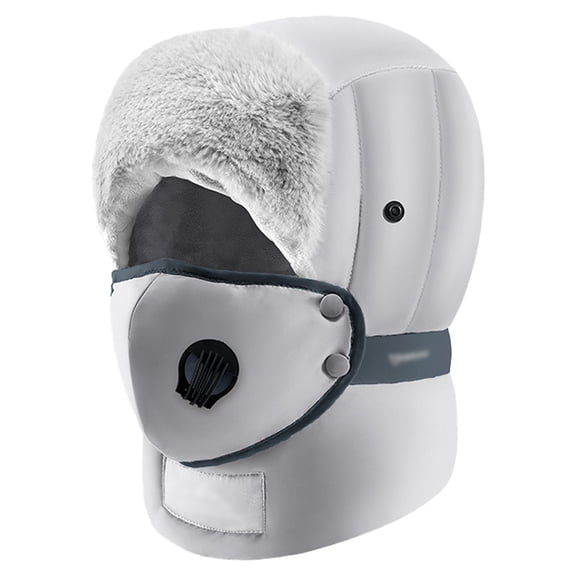 Hat for Women Hats for Men Winter Skiing Lei Feng Hat Goggles Head Cover Outdoor Riding Windproof Cold Down Thick Warm Hat