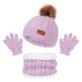 thumbnail image 1 of Hat for Women Winter Hat Children's Hats Scarves Gloves Three Piece Autumn And Winter New Warm Baby Hats, 1 of 3