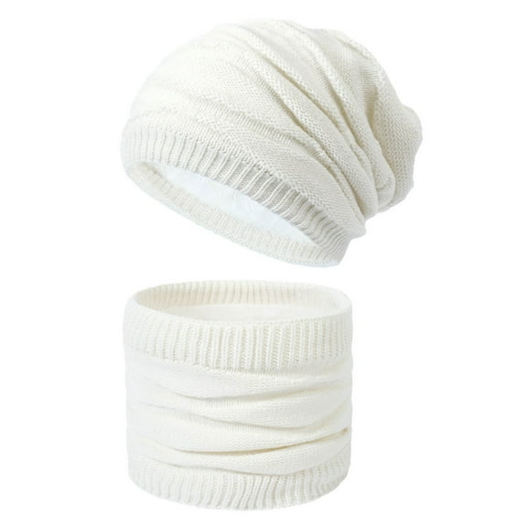 Hat for Women Winter Hat Women's Knitted Hat And Scarf Set Winter Warmth In A Stylish Diamond Knit Design