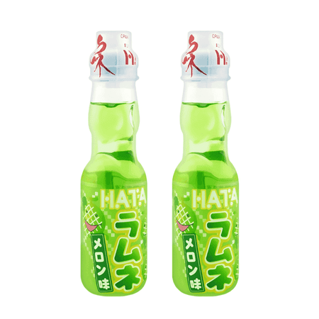 Hata Ramune Soda Melon Flavor 200ml 2-Packs