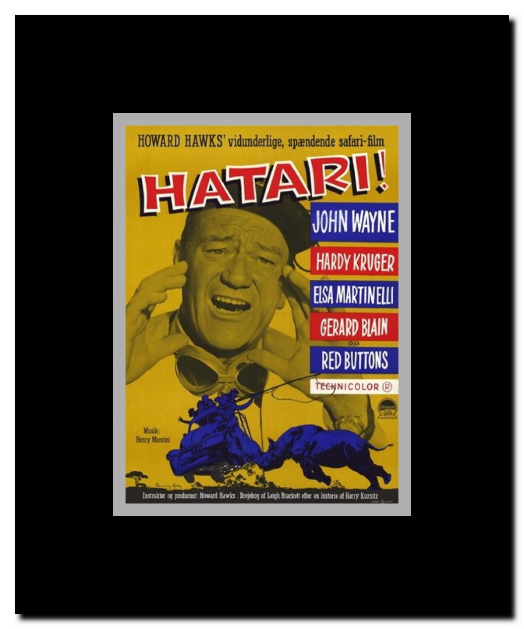 Hatari Framed Movie Poster