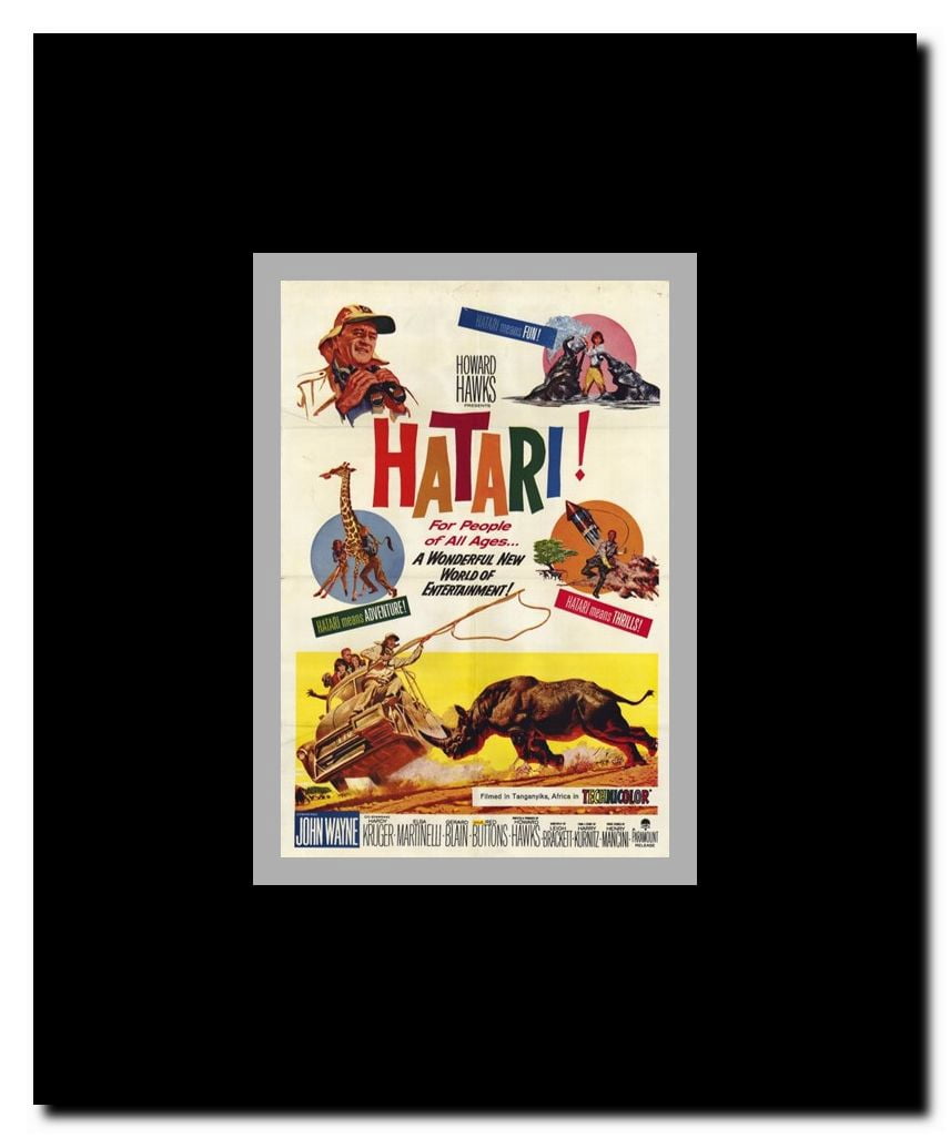 Hatari Framed Movie Poster