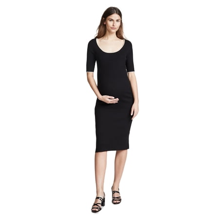 Hatch BLACK/IVORY Maternity The Celine Dress, Size 1