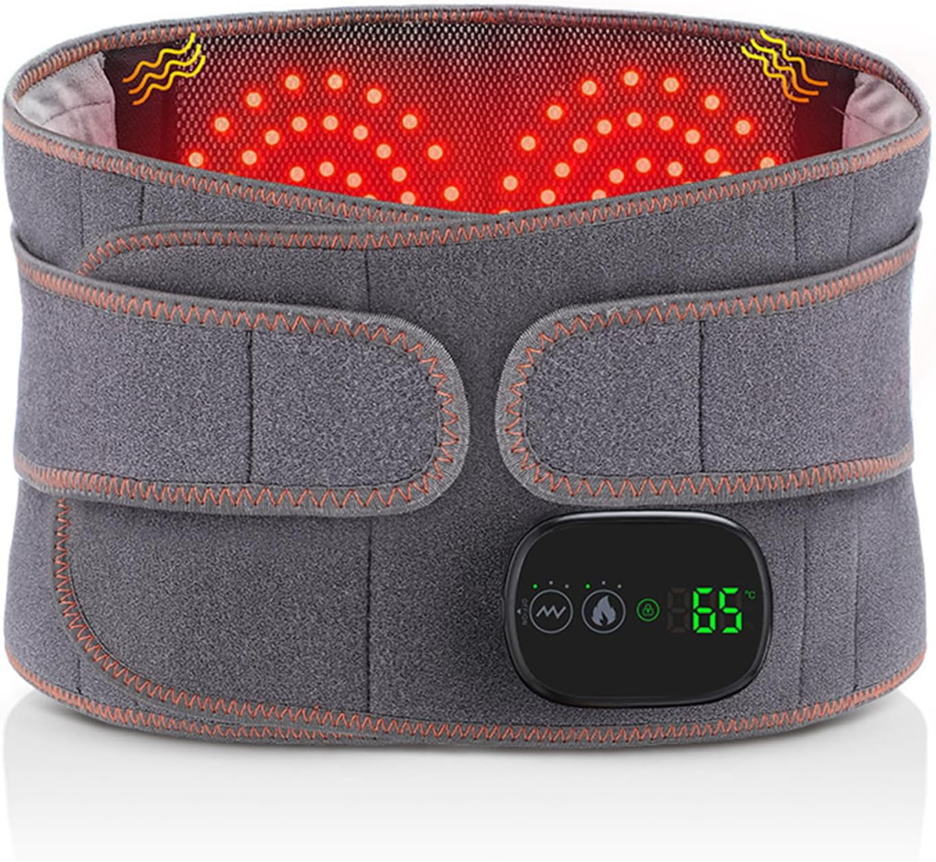 The Hatch Belt - Hatch Red Light Therapy Belt with Heat/Massage,Hatch Back Belt - LED Display Touch Screen/5000mah Battery,Hatch Red Light Heat Massage Therapy Belt