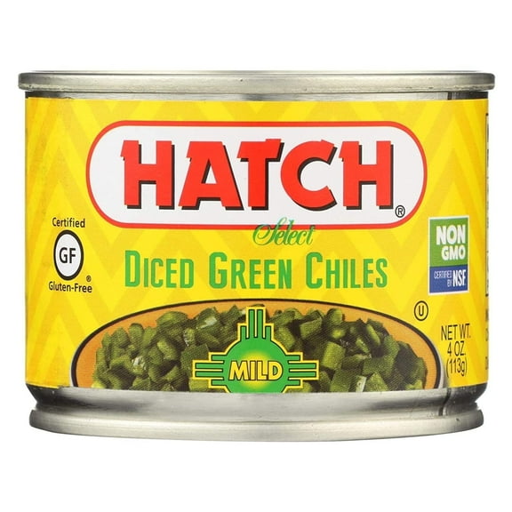 Hatch Farms Select Diced Green Chiles Mild -- 4 oz Pack of 4