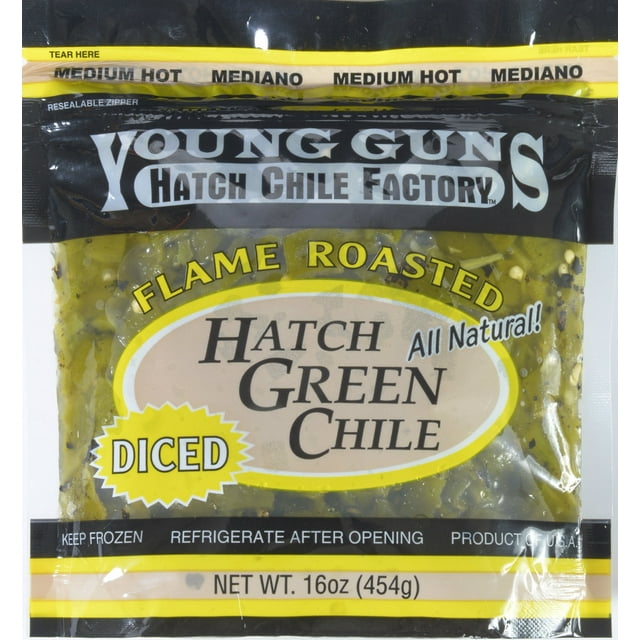 Hatch Green Chile Frozen Medium Hot, 16 oz