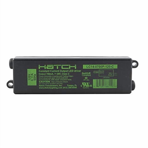 Hatch LC14-0700P-120-C Phase Dimmable Constant Current LED Driver, 7-20Vdc, 120V$$Tools & Hardware Other