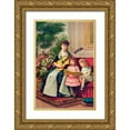 thumbnail image 1 of Hatch Lith Co 17x24 Gold Ornate Wood Framed with Double Matting Museum Art Print Titled - The Christmas Carol, 1 of 4