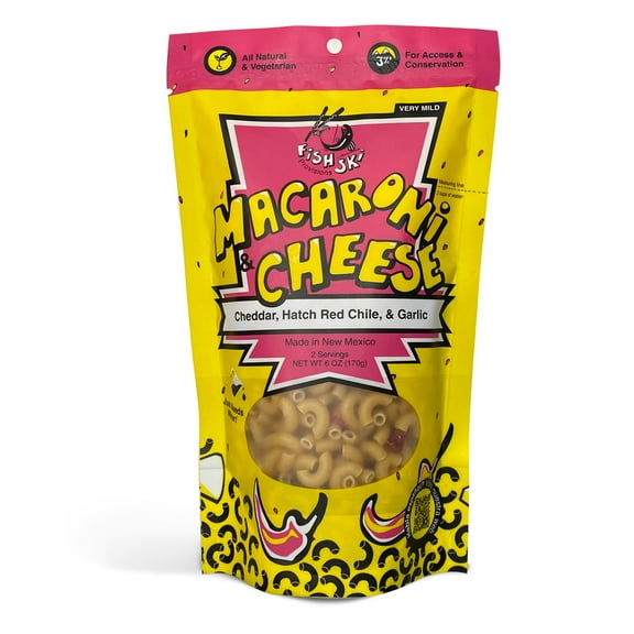 Hatch Red Chile, Garlic, Cheddar Mac and Cheese by FishSki Provisions, Shelf-Stable Meals