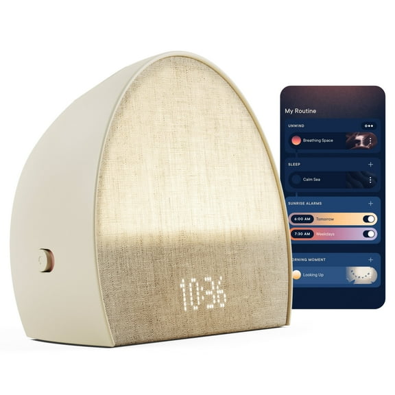 Open Box Hatch Restore 2 Sunrise Alarm Clock, Sound Machine, Smart Light (Putty) Your Bedside Sleep Guide, White Noise, Custom Sleep Routines, Dimmable Clock, Deep Sleep, Gentle Alarm, Wake Up Rested
