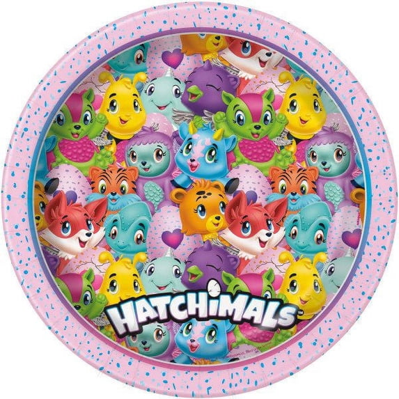 Hatchimals 9" Lunch Plate (8 Count)