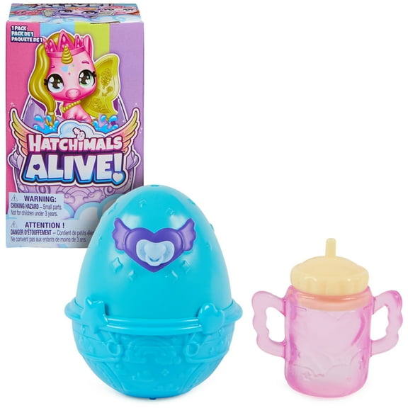 Hatchimals Alive, 1-Pack Blind Box Surprise Mini Figures Toy in Self-Hatching Egg (Style May Vary), Kids Toys for Girls and Boys Ages 3 and up