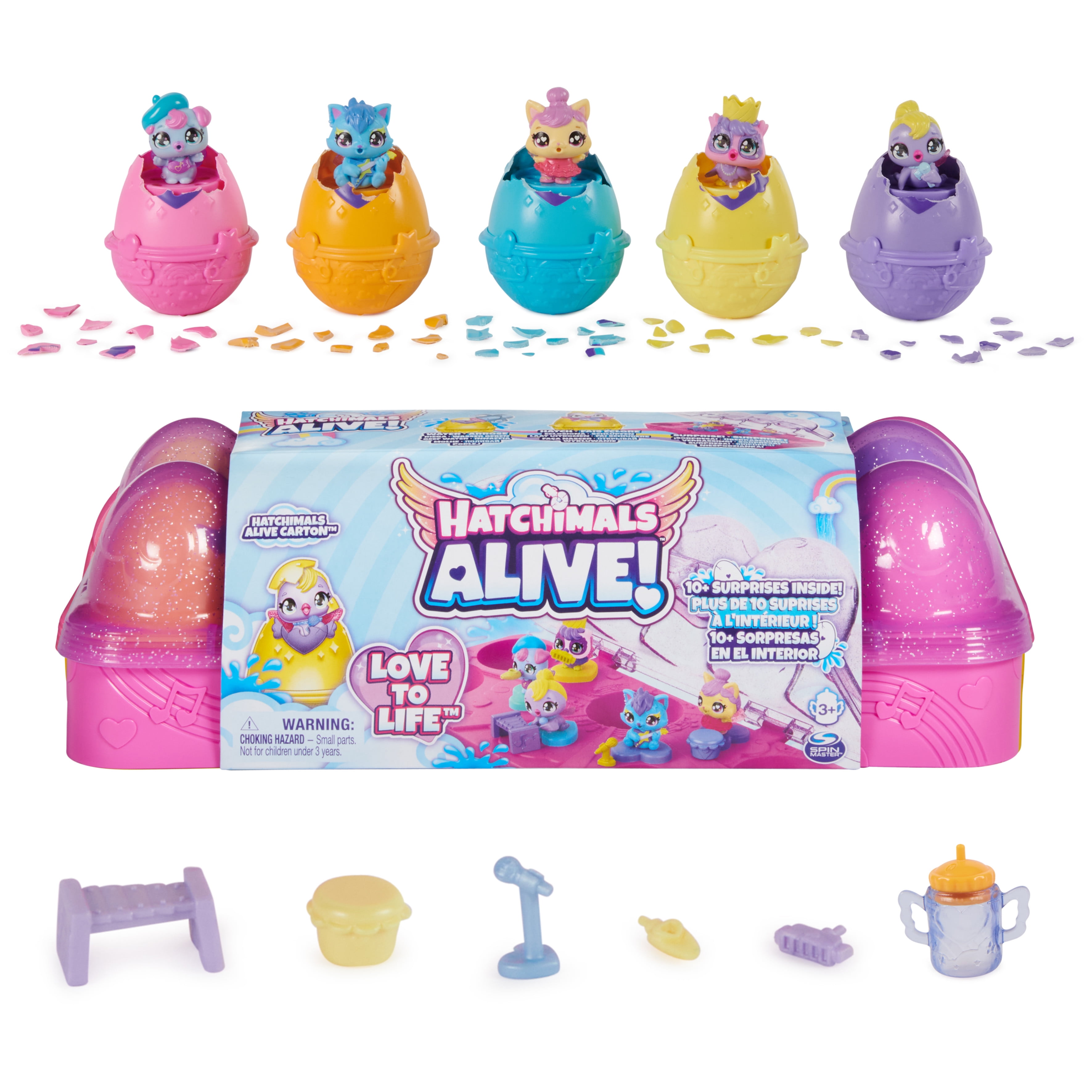 Hatchimals HatchiBabies Purple Ponette Baby Girl Interactive 6” Toy Spin  Master