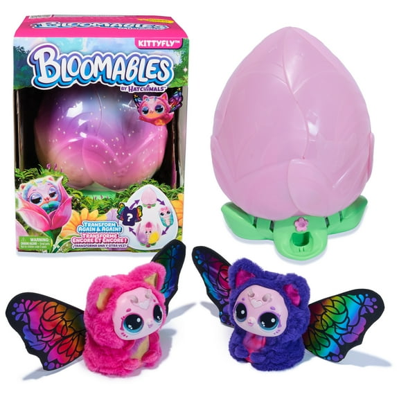 Bloomables by Hatchimals, Kittyfly with Repeatable Reveal, Lights & Sounds (Styles Vary)