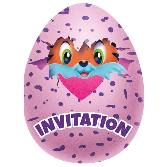 Hatchimals Character Party Invitations (Pack of 8)