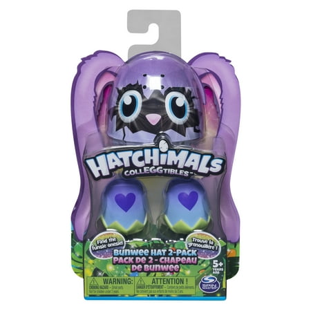 Hatchimals CollEGGtibles, Bunwee Hat 2 Pack with Season 5 Hatchimals