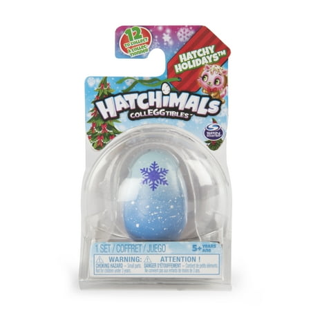 Hatchimals CollEGGtibles, Hatchy Holidays 1-Pack + Nest, for Ages 5 and Up (Styles May Vary)